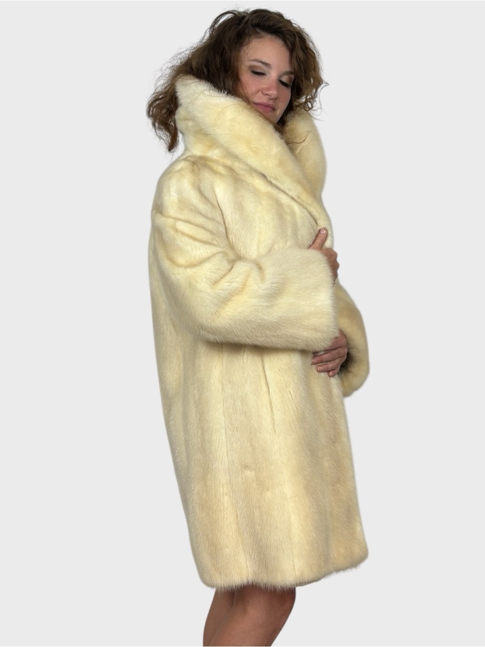 Brown shadow vintage mink jacket - Picture 2 of 5